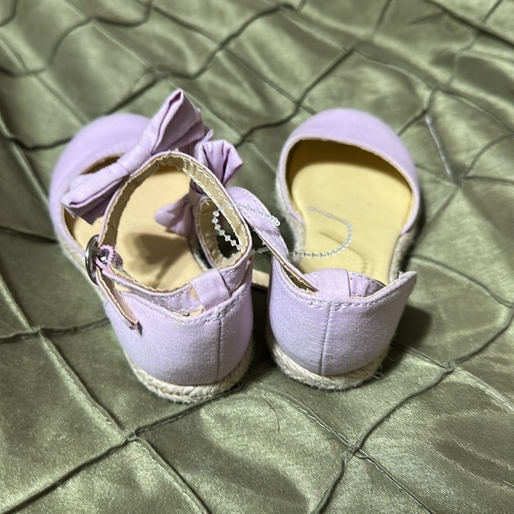 Janie and Jack Purple Dress Shoes Elegant Ankle Straps - Picture 3 of 5